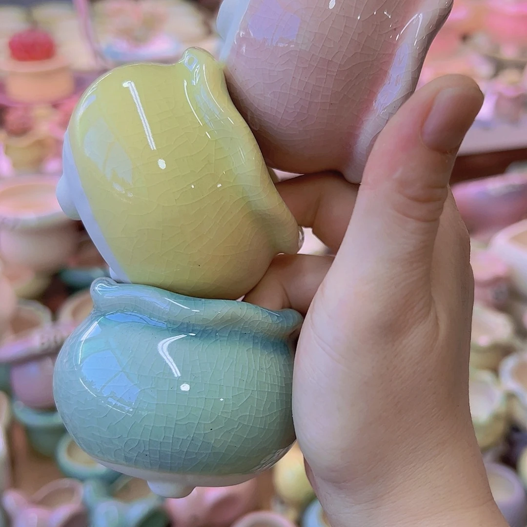 陶瓷花盆当场满12包邮