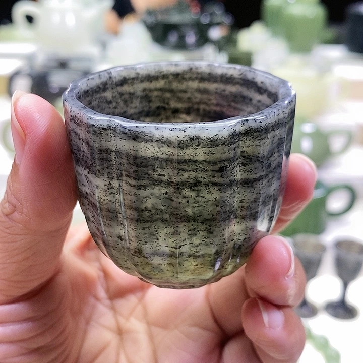 未镶嵌和田玉挂件茶杯60m l