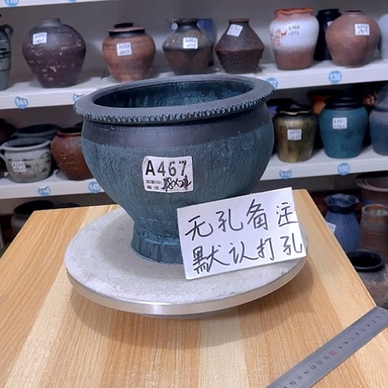 红陶手工制作工艺花盆