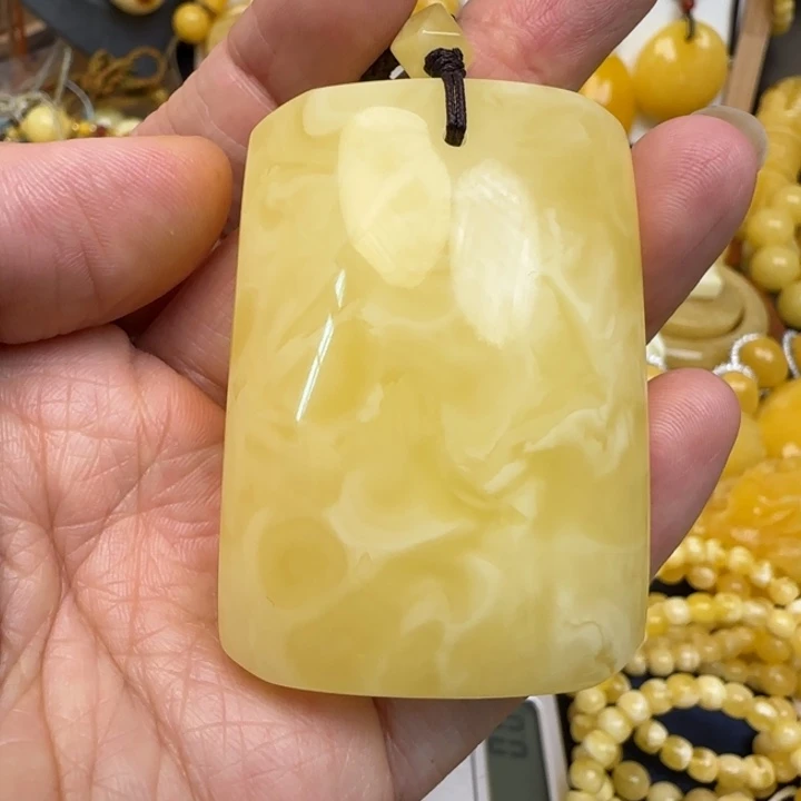 蜜蜡未镶嵌颈饰天然蜜蜡