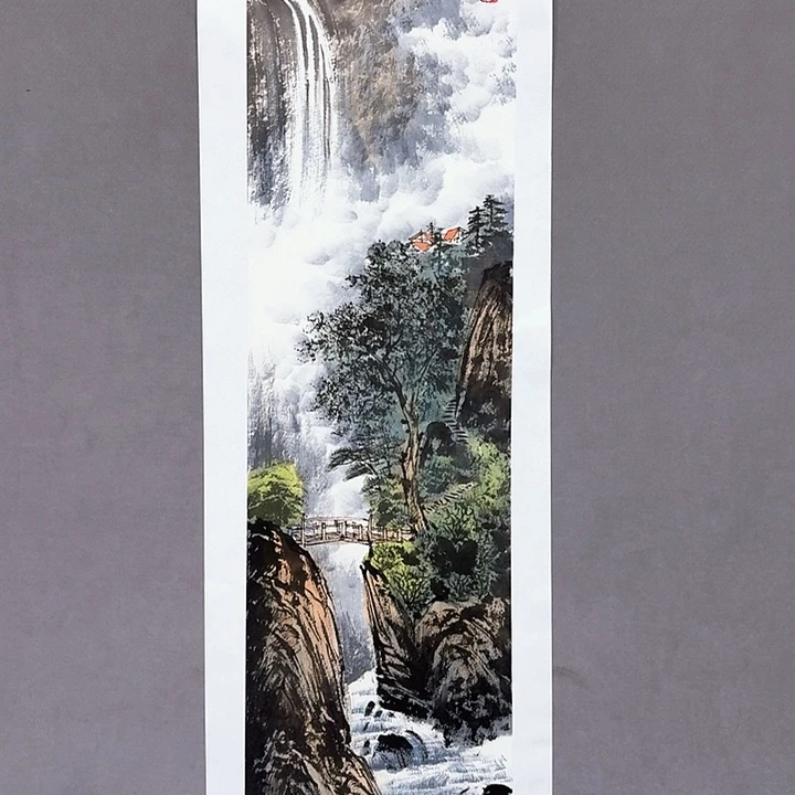 国画亲笔手绘放心去藏