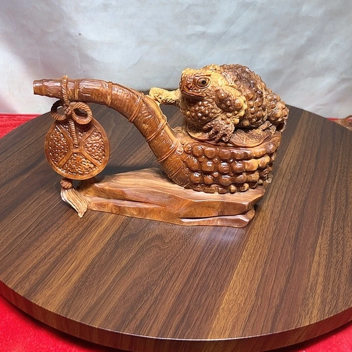 柏木（崖柏）用****9崖柏手工雕刻日进斗金