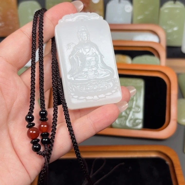 用***人石材新疆昆仑山脉白观音