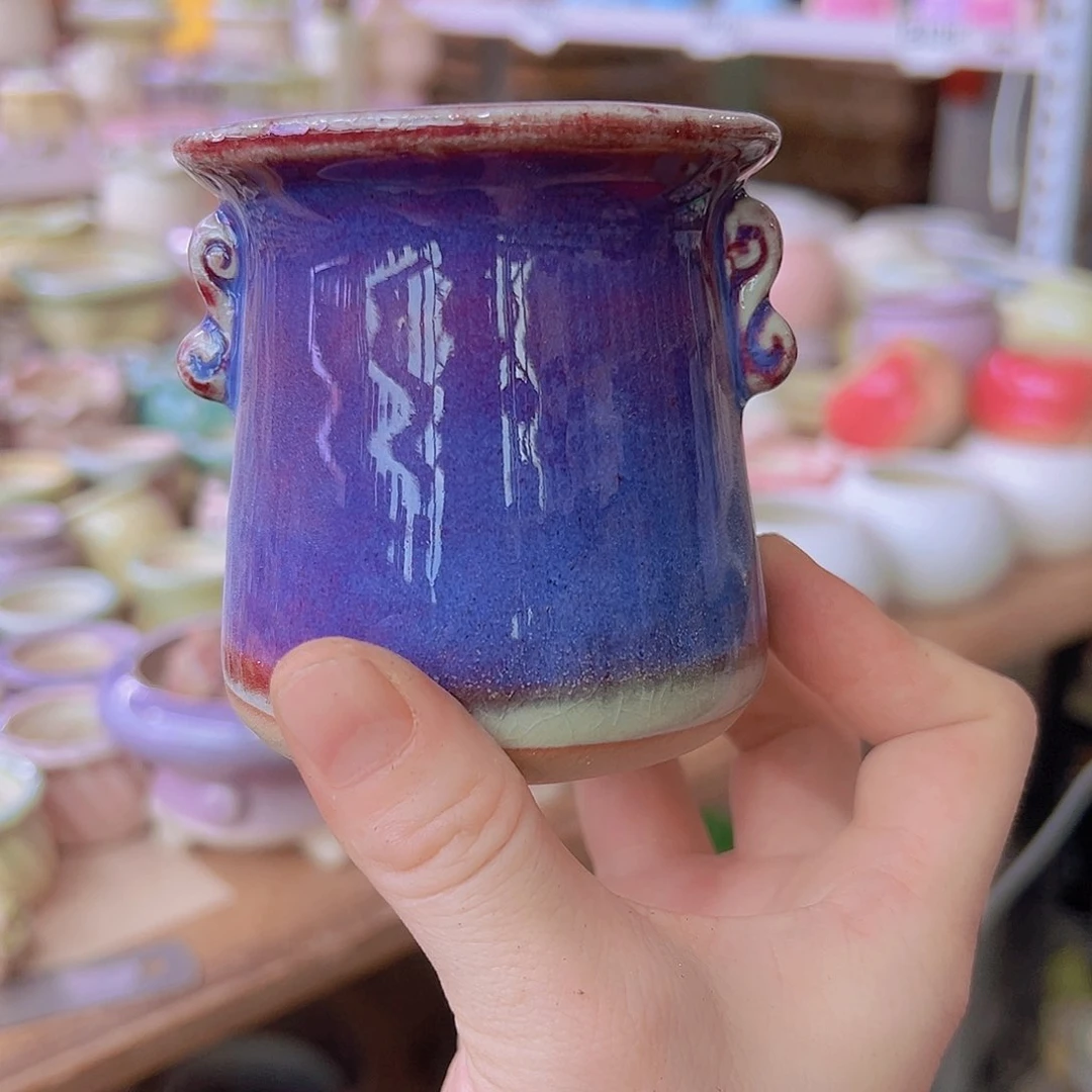 陶瓷花盆当场满12包邮