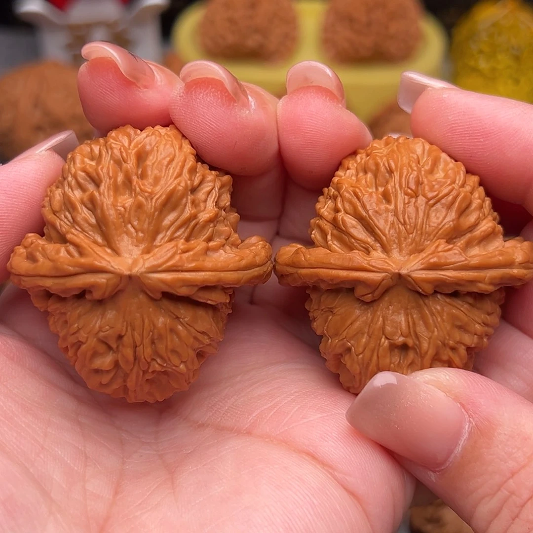 把件文玩核桃张*喆42全白