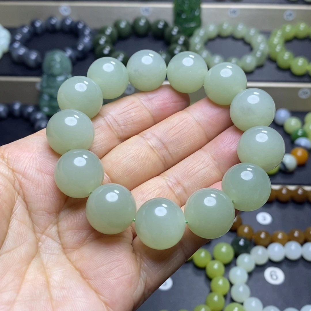 和田玉未镶嵌手链