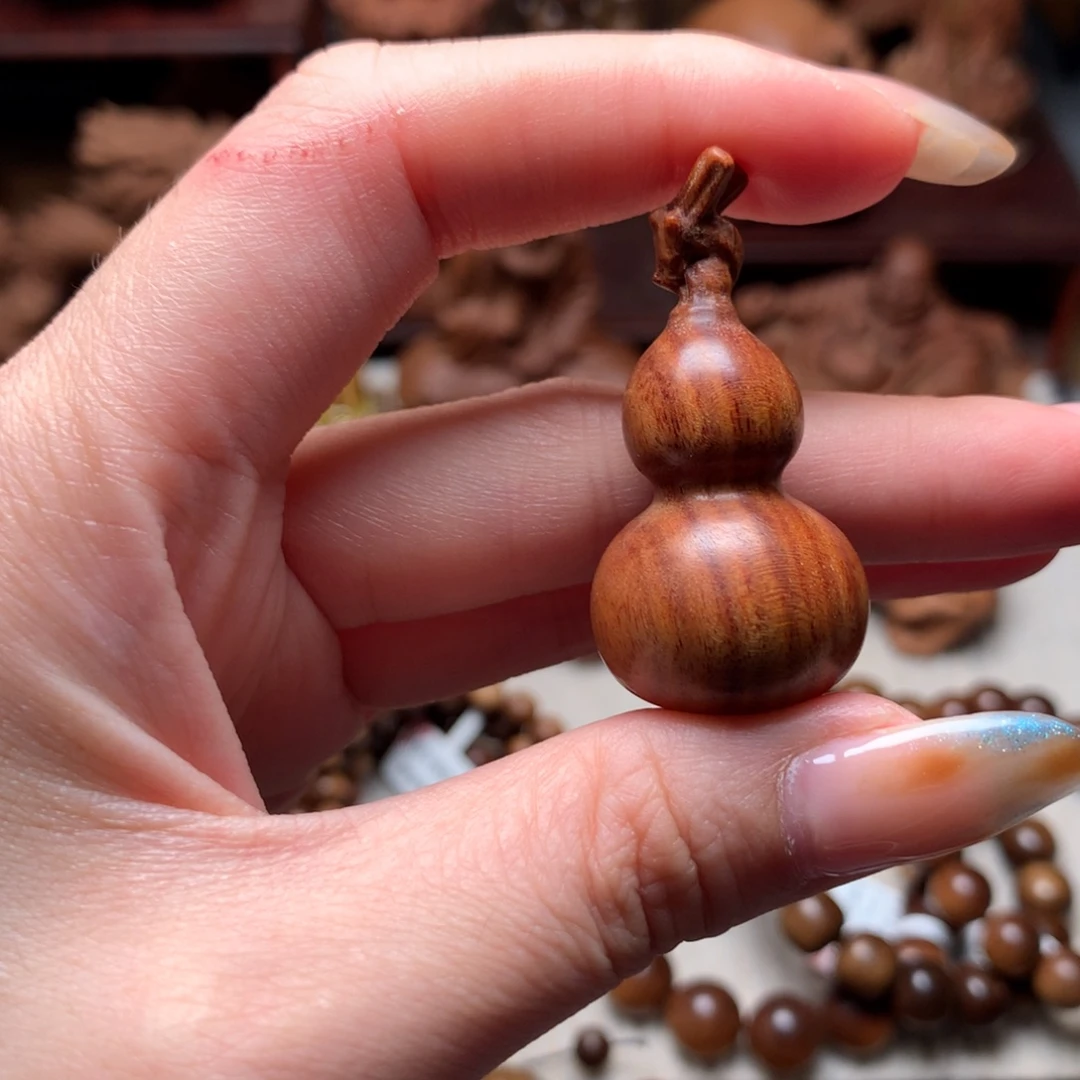 檀香木吊坠老山檀香小葫芦吊坠