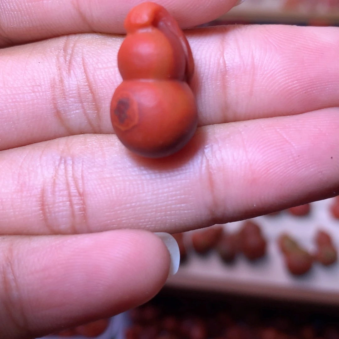 一***啊南红玛瑙未镶嵌珠宝半成品包浆葫芦22