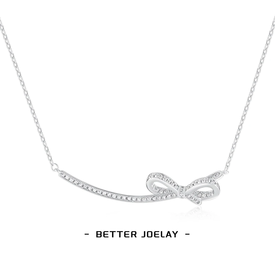铜合金项链 BETTER JOELAY-【蝴蝶结】时尚高级感镶钻项链BLH0012