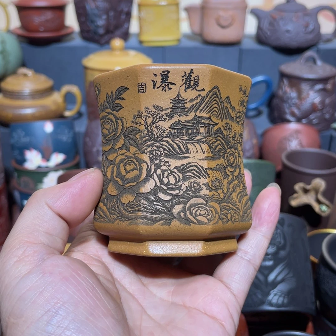 原矿紫砂手工主人杯