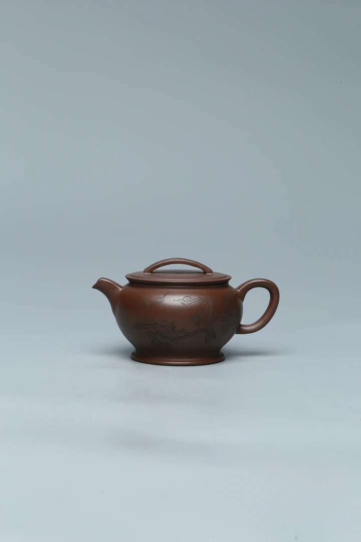 SD251【紫茗轩】沈丹 文锦汉瓦 紫泥 230cc紫砂壶 壶之华