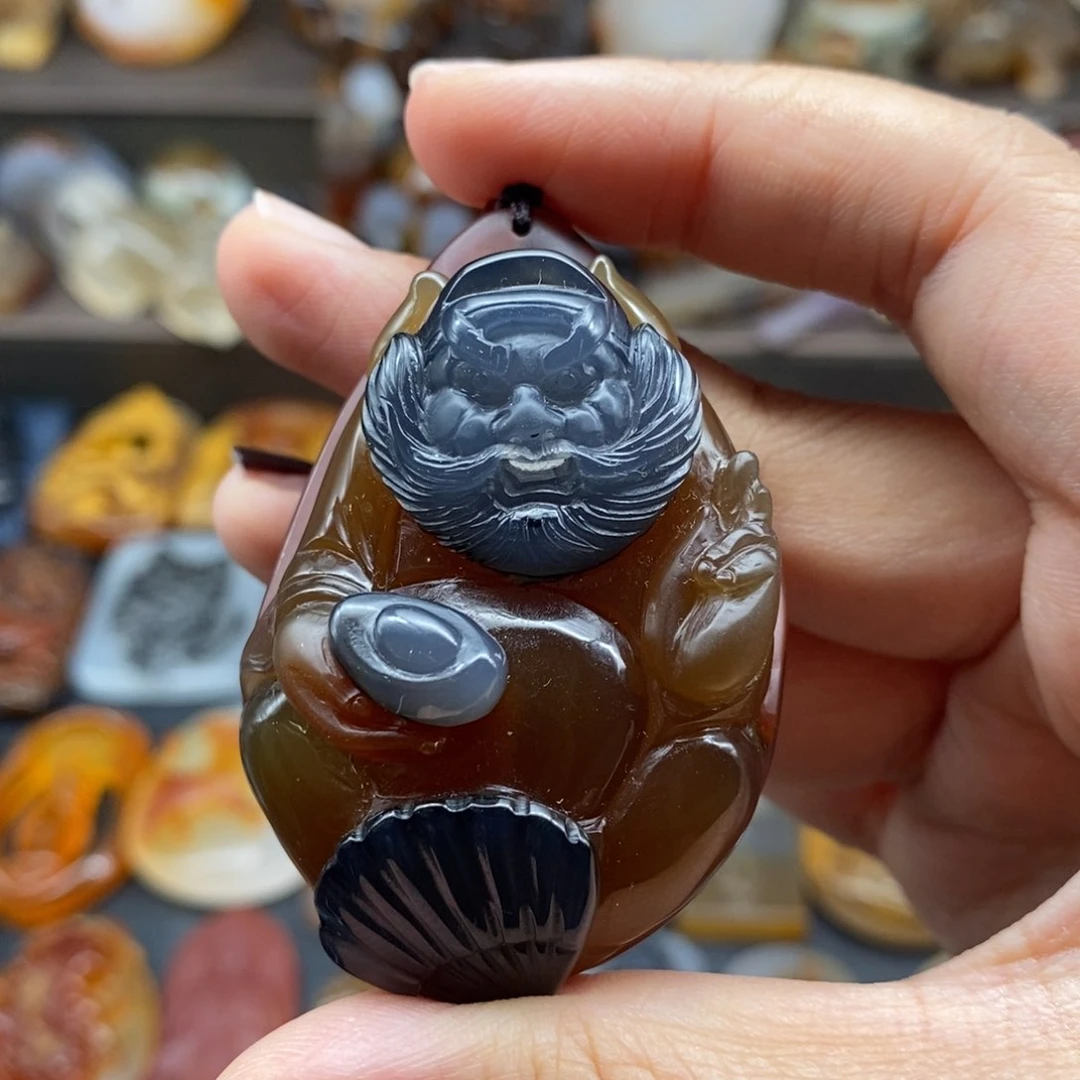 玛瑙/玉髓吊坠(不含链)未镶嵌