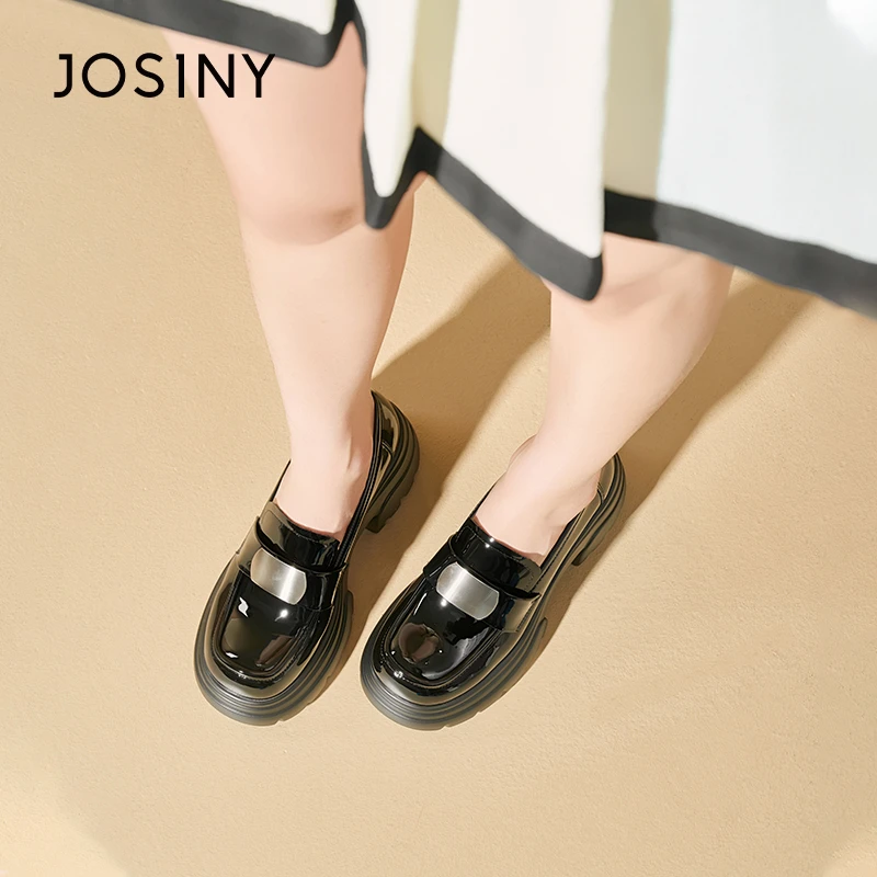 卓诗尼小个子增高乐福鞋2025春季新款女士外出流行时尚百搭女鞋