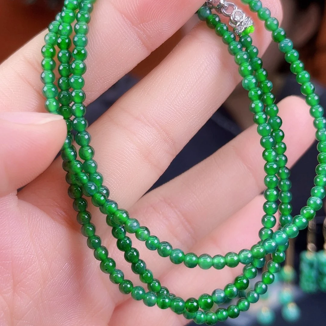 翡翠未镶嵌耳饰饰品