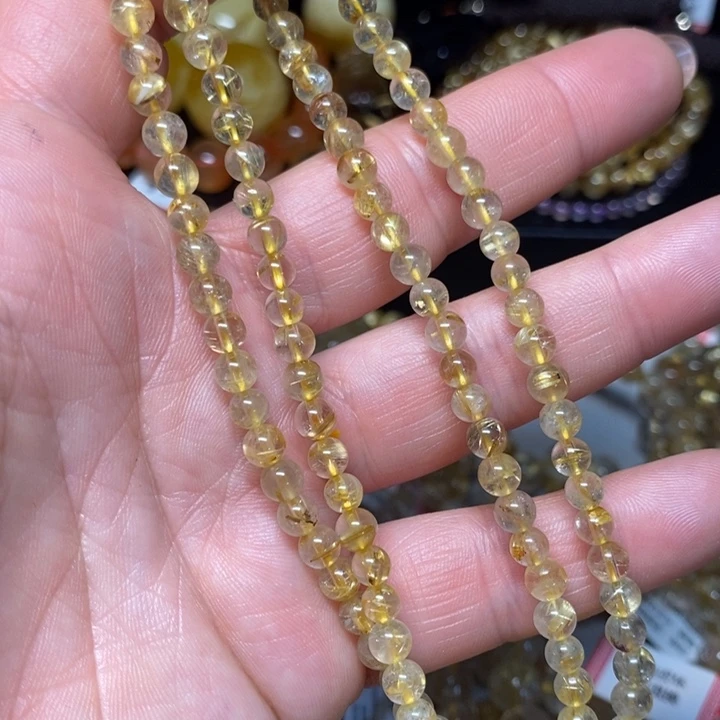 未镶嵌发晶手链天然钛晶