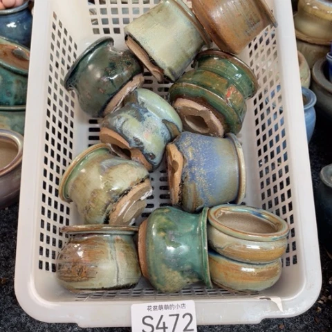 紫砂花盆微瑕472口径4厘米左右