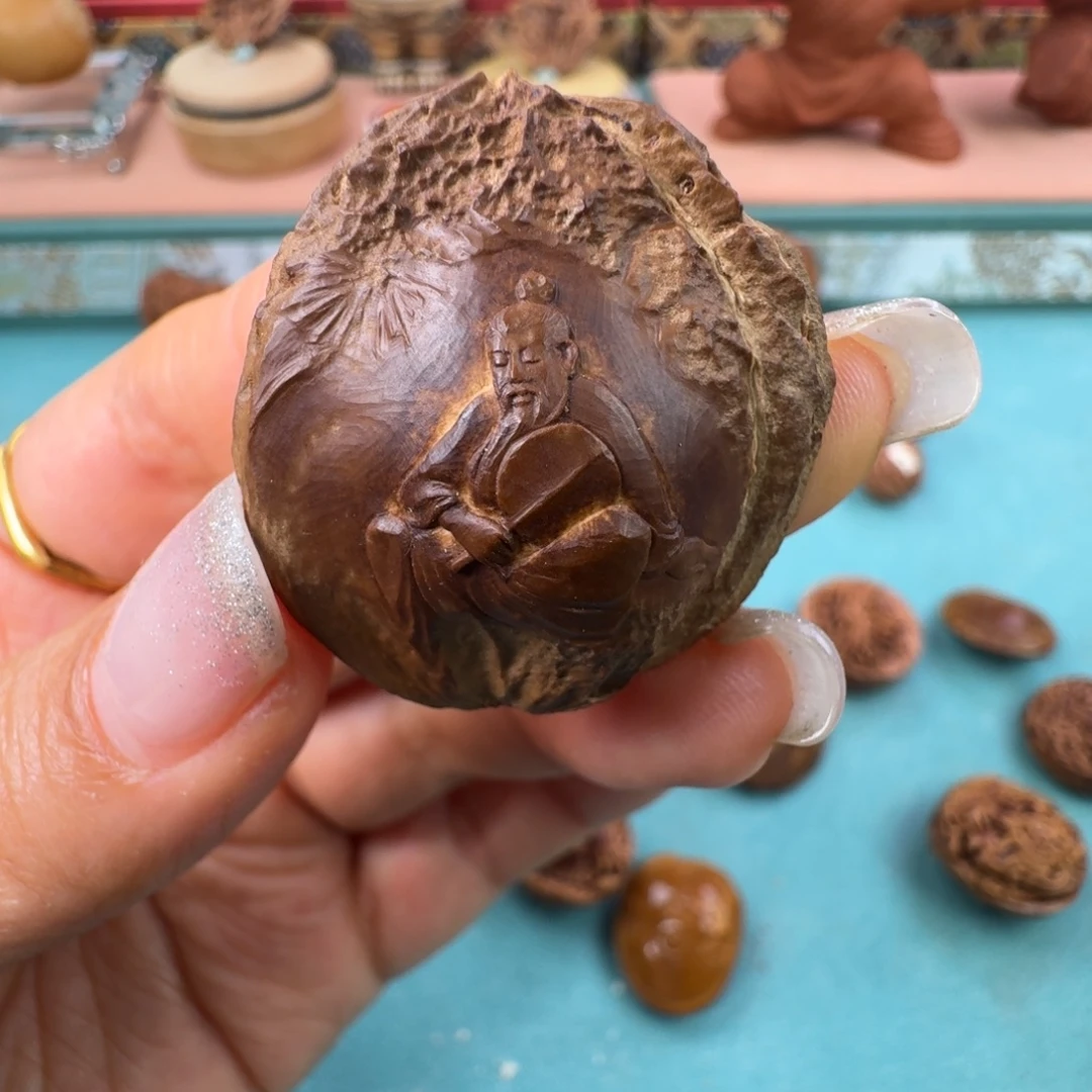 江***山橄榄核手串/手链核潮核雕手工制作