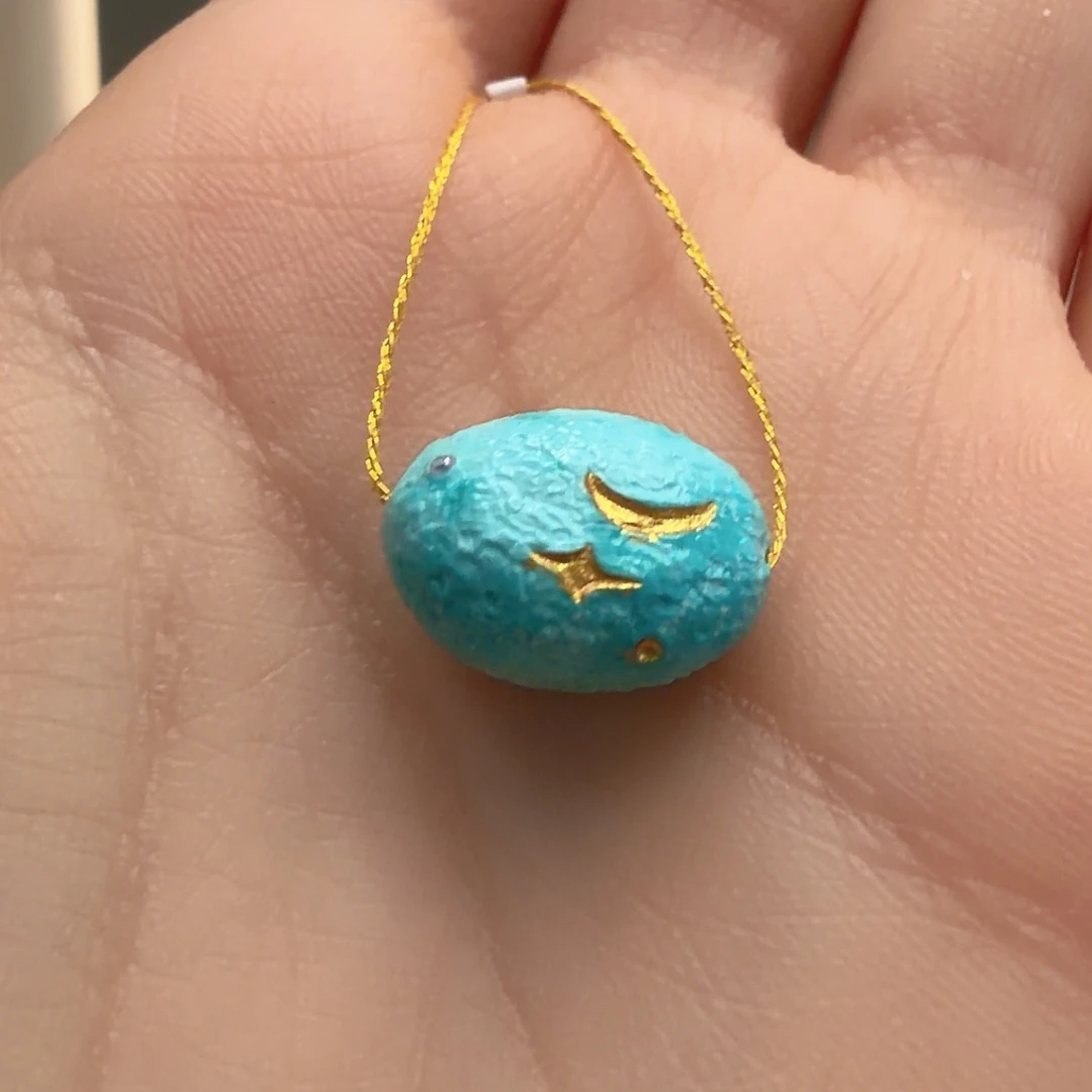 绿松石未镶嵌颈饰