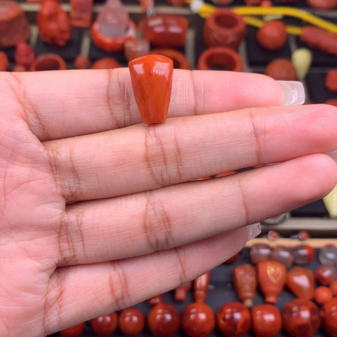 南红玛瑙未镶嵌三通11