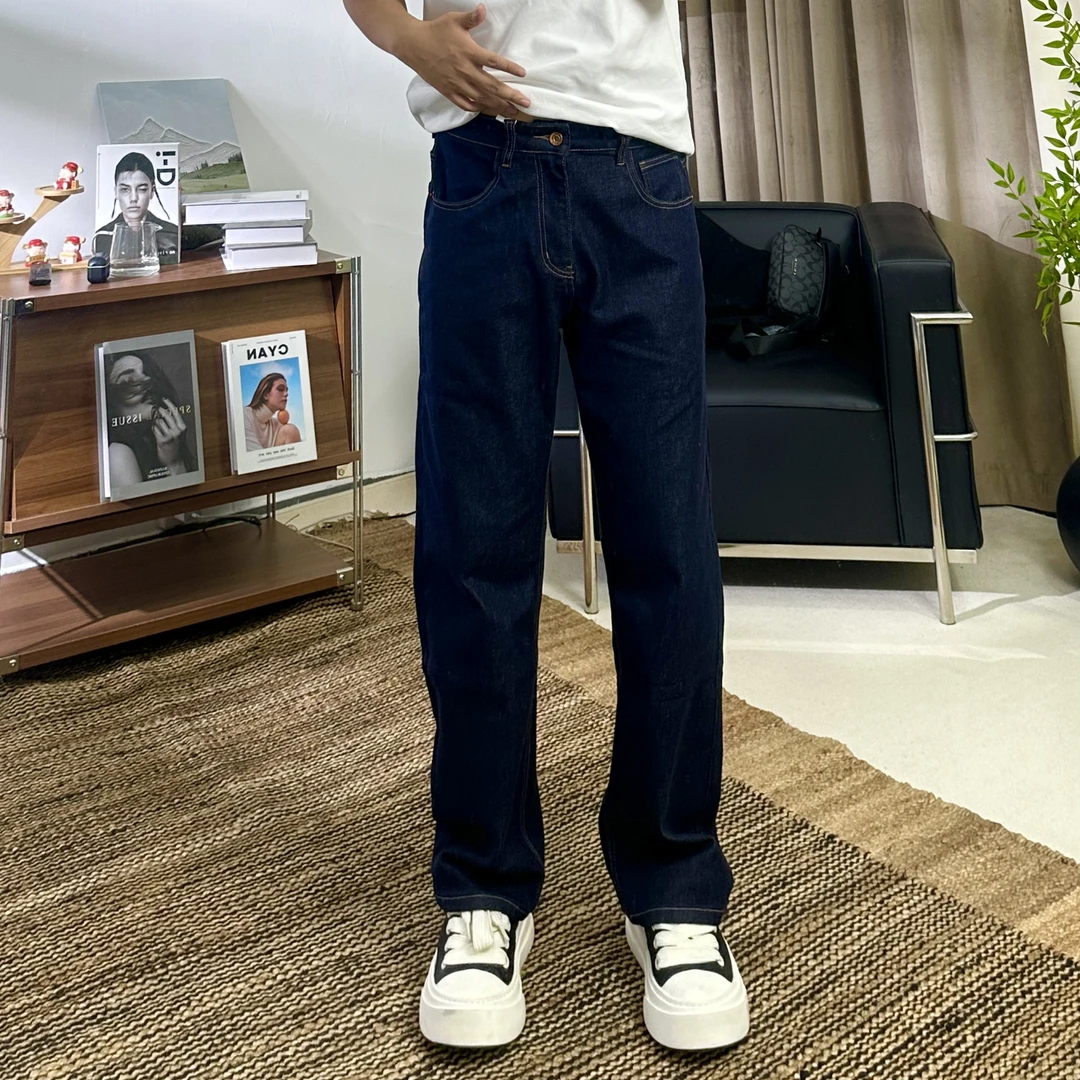 【SSL-Clothing】2025新款原色莱赛尔直筒牛仔裤简约时尚百搭牛仔裤