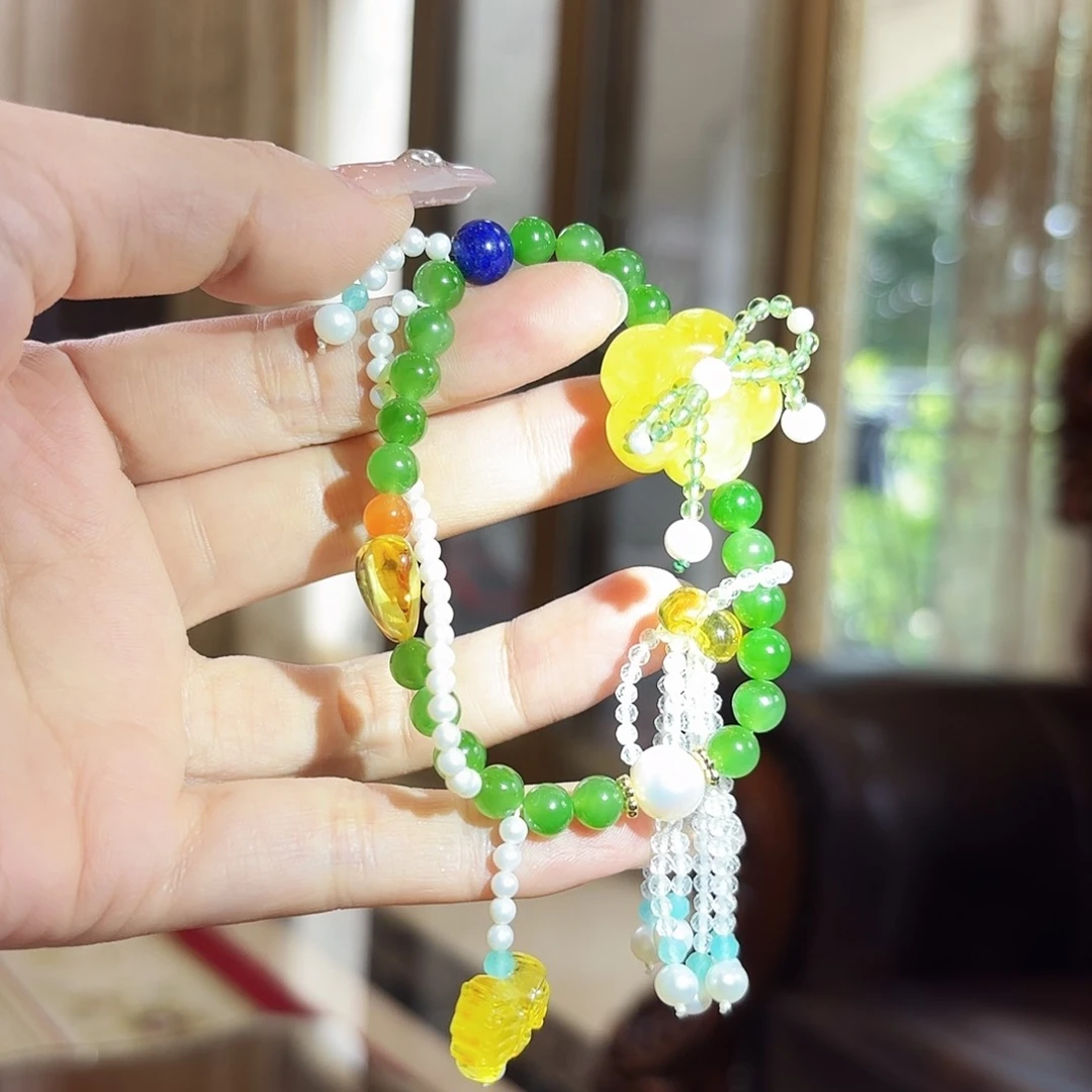 未镶嵌颈饰琥珀琥珀