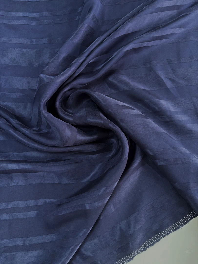 上青色100%重磅铜氨丝砂洗工艺日本进口面料春夏衬衣裤子裙子