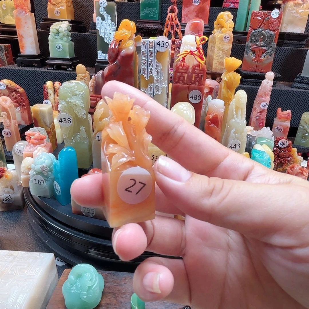 寿山石其他玉兰花