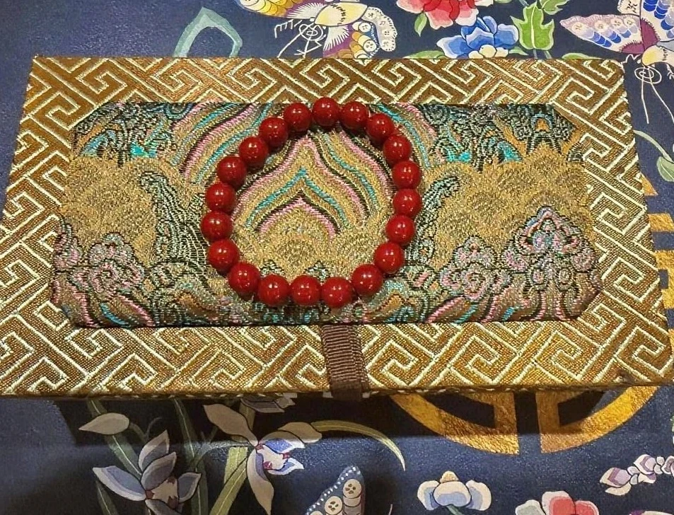 天然辰砂【官方甄选】朱砂手串吉祥招福气纳财套装带礼盒-368-LSF