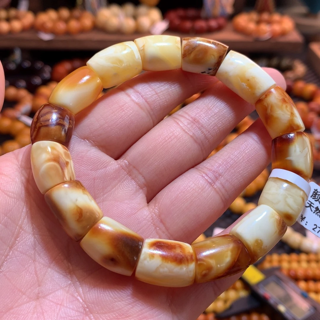 蜜蜡未镶嵌手串蜜蜡手串