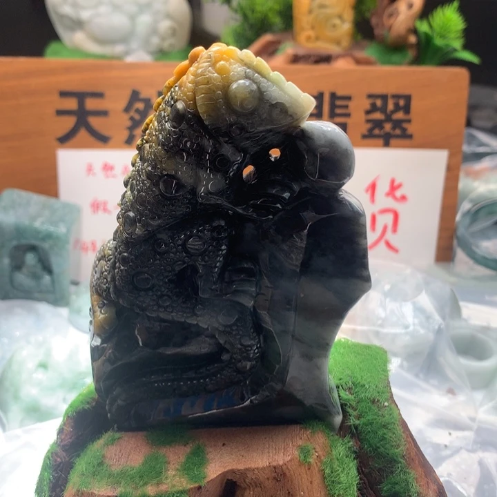 余***教翡翠未镶嵌颈饰保真天然a货翡翠