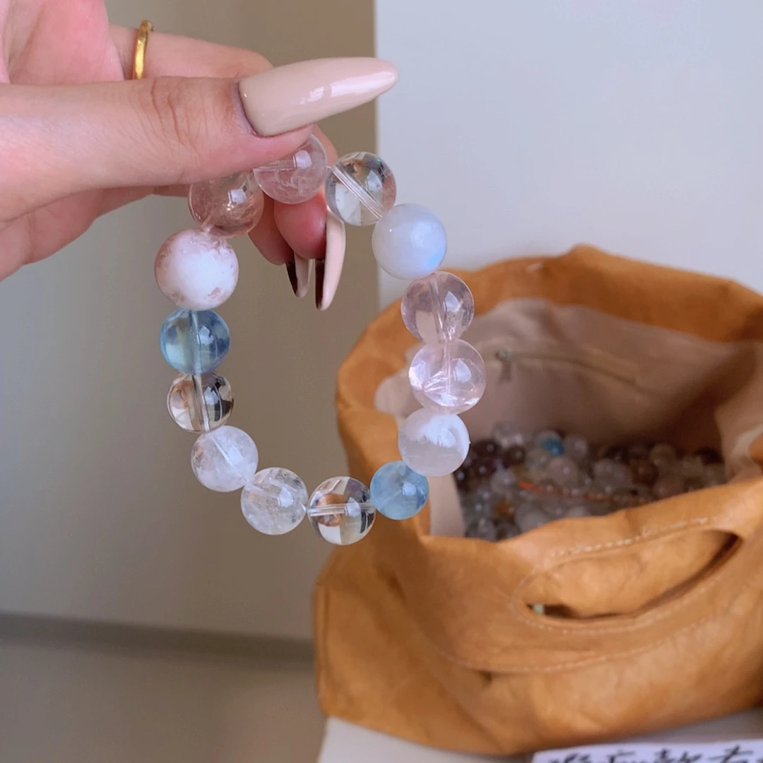 未镶嵌手串水晶H****o现场定制手作多宝不退换