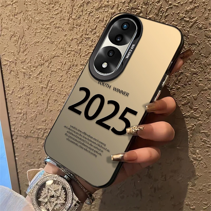 适用于【华为】荣耀70Pro/Pro+创意简约2025个性男女新款手机壳