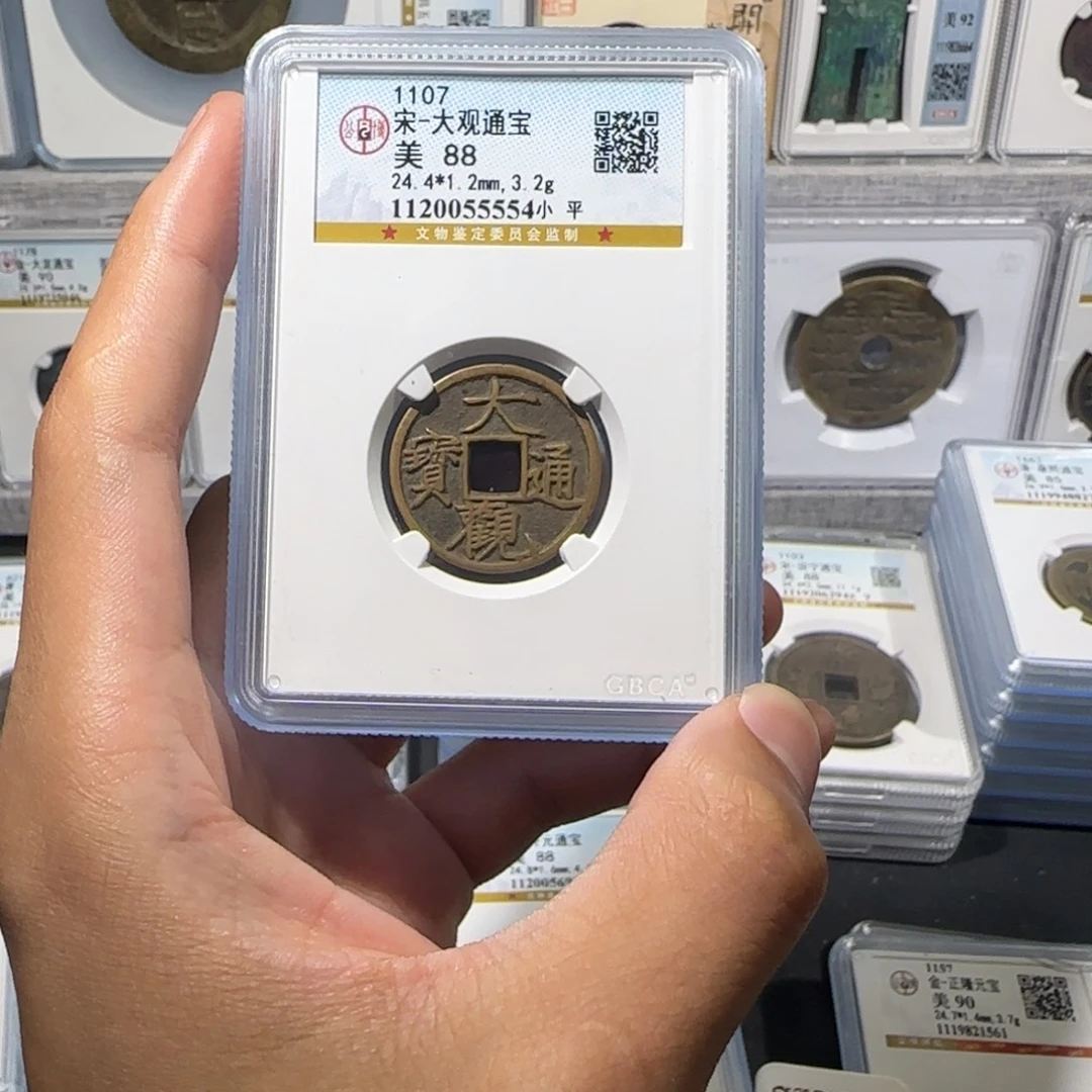 铜精品 传世 大观通宝  保真包老。
