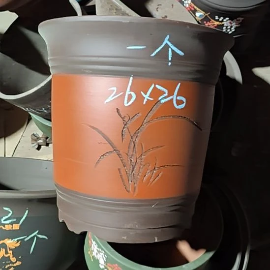 宜兴紫砂花盆清清楚了吗