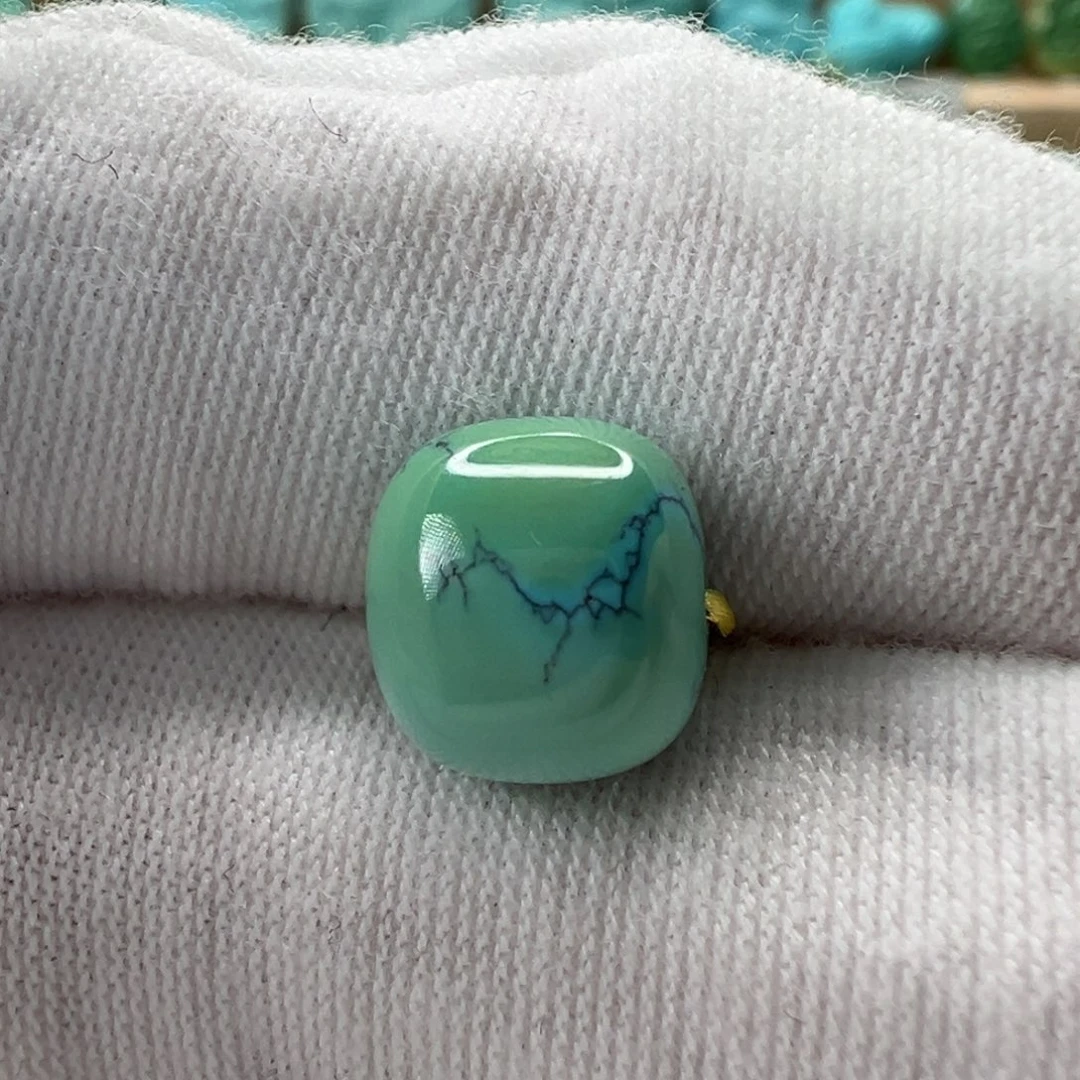 未镶嵌绿松石老型珠 9.3x8.4mm