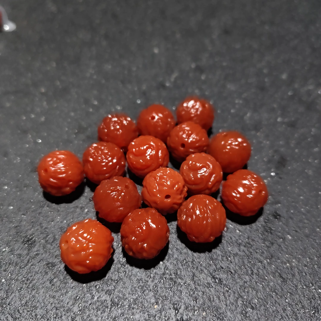 【黑胖珠宝】H1649 南红玛瑙雕刻配件多样性拍一发二