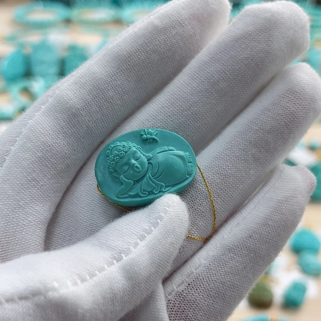 绿松石珠宝奇石未镶嵌q****i