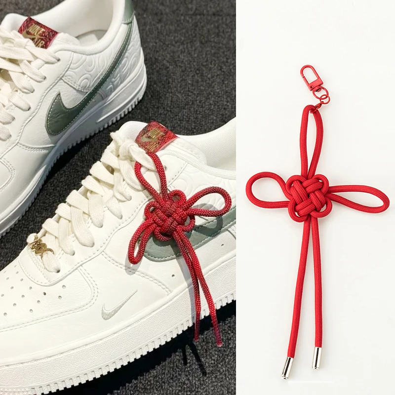 适配aj空军一号af1小白鞋板鞋蛇年中国结鞋扣鞋配饰鞋花鞋挂饰