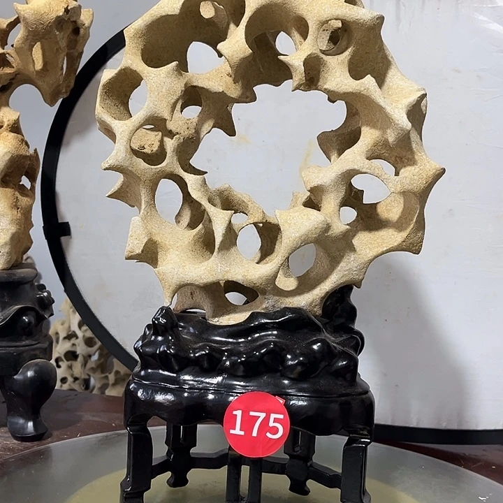 清***雨石材太湖家居摆件