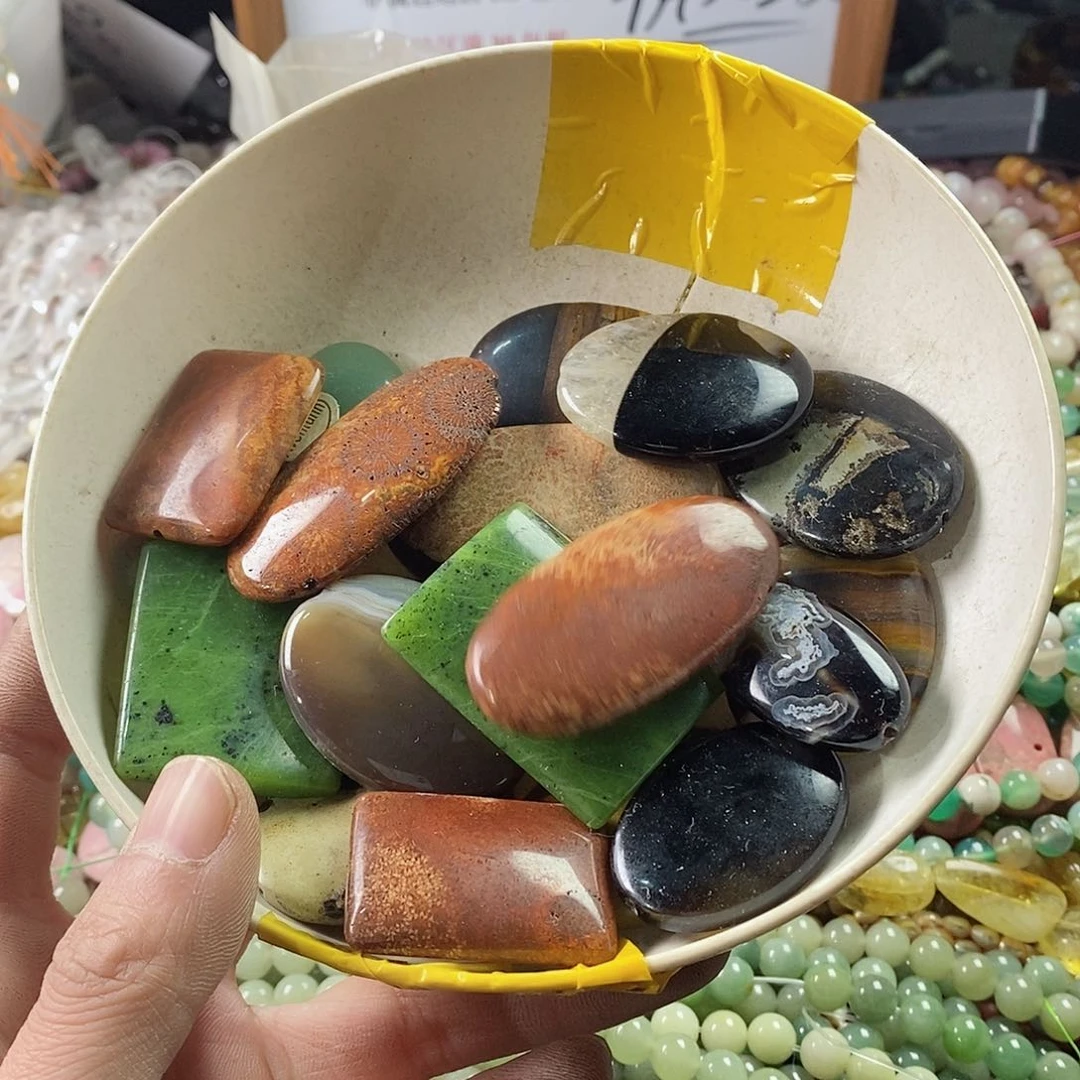 玛瑙/玉髓珠宝半成品未镶嵌打包A40