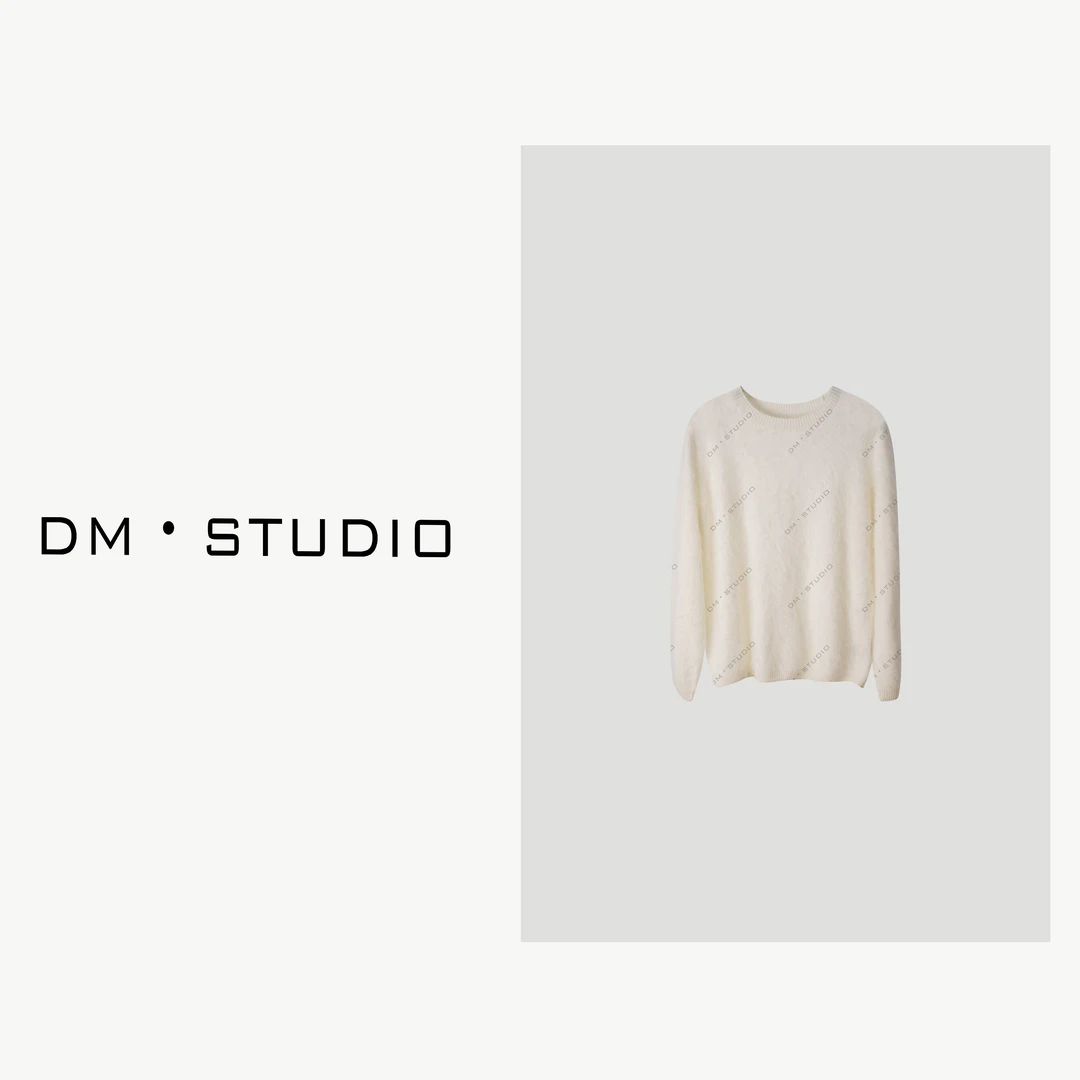 -DM•STUDIO/秋冬高级感简约纯色100%山羊绒小衫上衣（RR004）