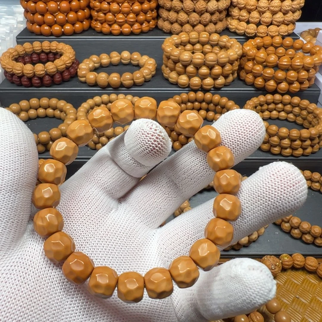 猴头核桃手串黑金无相