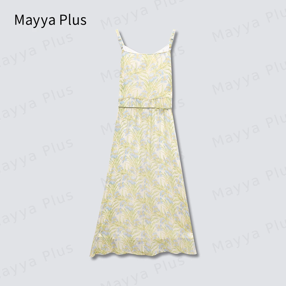 【又见清雅】Mayya Plus原创麦芽定制气质显瘦休闲连衣裙32328838