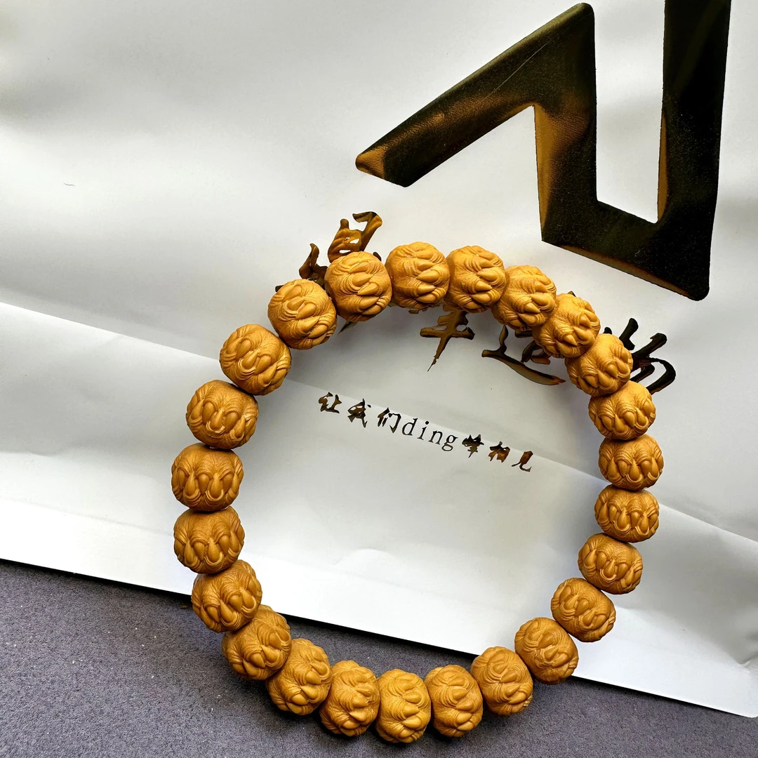 【鼎峰造物】猴头手串全品无暇sss级精工吞噬原皮原色无任何瑕疵