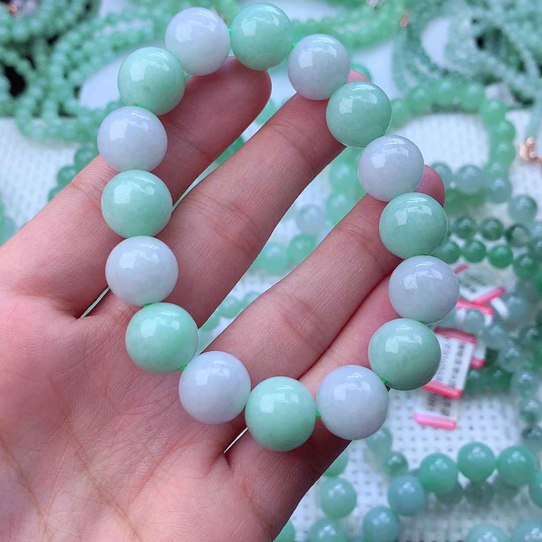 翡翠未镶嵌毛衣链卡13