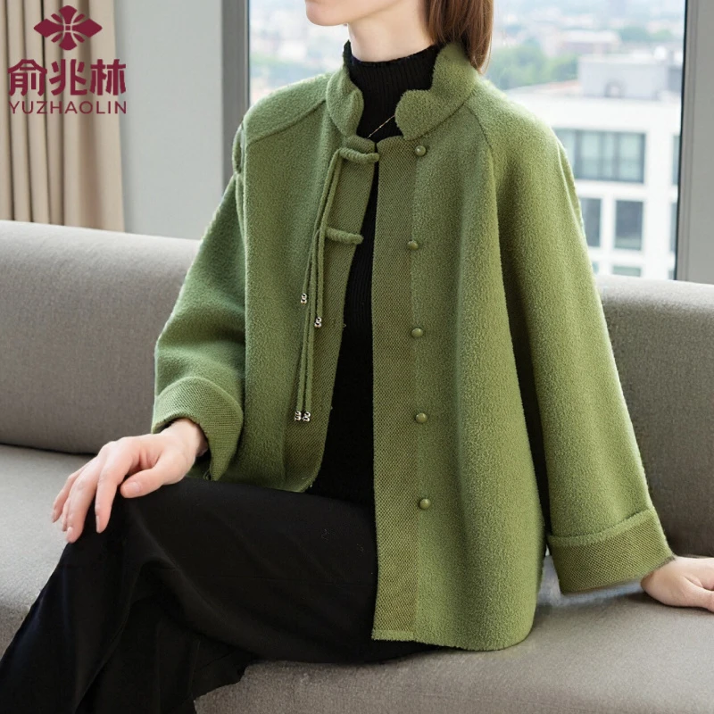 俞兆林中老年女士春秋妈妈外套洋气春款新款中中老年中国经典女装