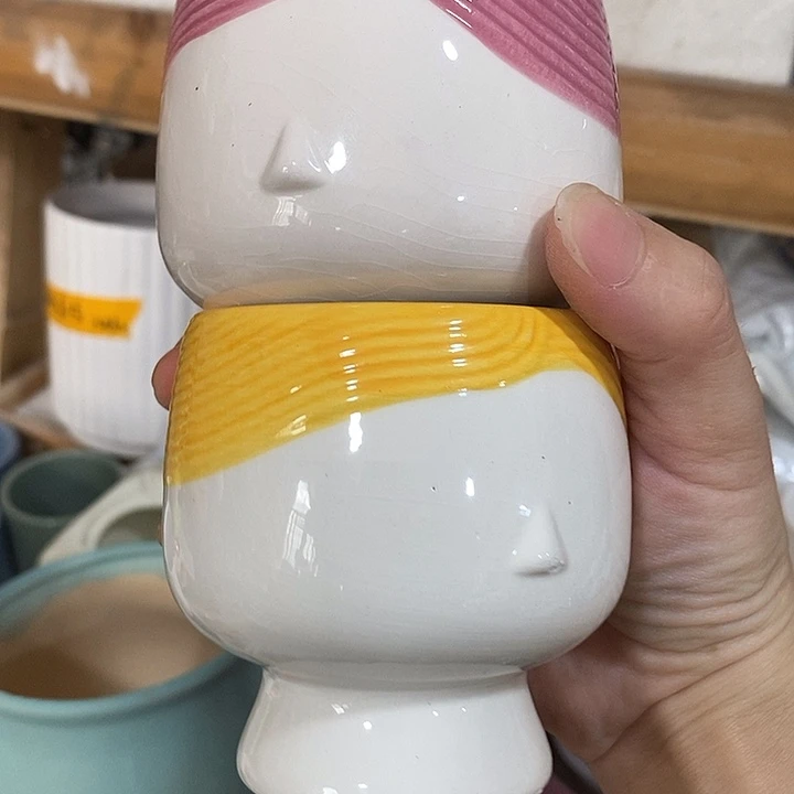 摆件陶盆有孔 微瑕介意勿拍