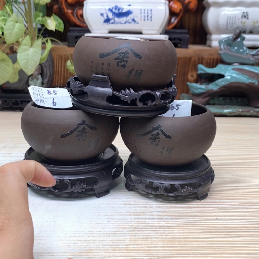 紫砂花盆陶瓷艺术花盆陶瓷