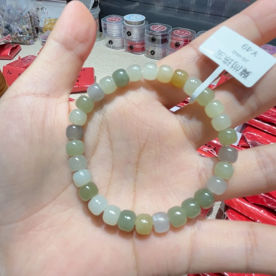 和田玉（糖玉）未镶嵌手链天然和田玉手串