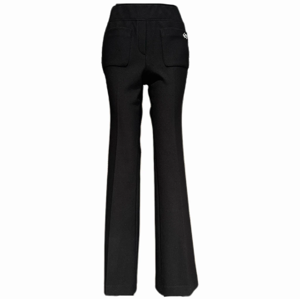 春款女士微弹直筒微喇裤